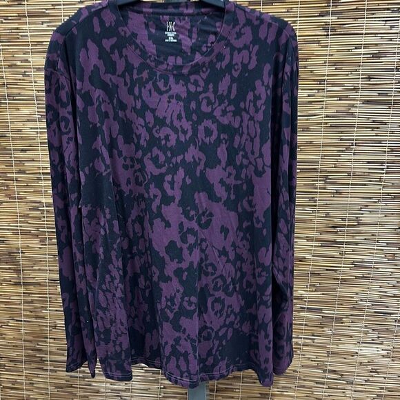 INC Men's Mason Classic-Fit Abstract-Print Long-Sleeve T-Shirt, Created for Macy - Picture 4 of 4